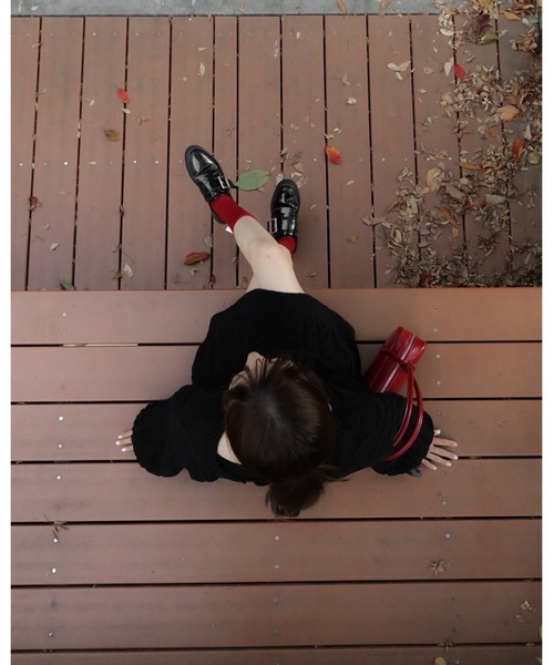 moi tytto（モイテュット）の「バックオープンニットPO（ニット/セーター・レディース・ナチュラル/ブラック/レッド/ブラウン・FREE）」の7枚目の写真