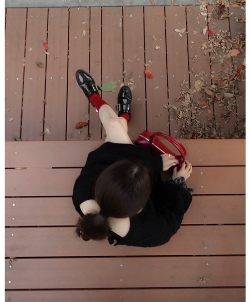 moi tytto（モイテュット）の「バックオープンニットPO（ニット/セーター・レディース・ナチュラル/ブラック/レッド/ブラウン・FREE）」の13枚目の写真