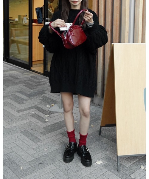 moi tytto（モイテュット）の「バックオープンニットPO（ニット/セーター・レディース・ナチュラル/ブラック/レッド/ブラウン・FREE）」の6枚目の写真