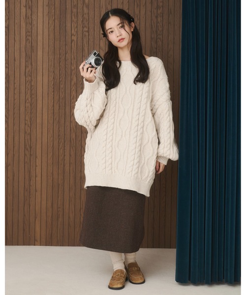 moi tytto（モイテュット）の「バックオープンニットPO（ニット/セーター・レディース・ナチュラル/ブラック/レッド/ブラウン・FREE）」の20枚目の写真