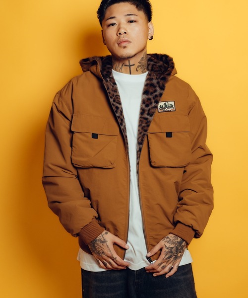 Subciety(サブサエティ)の「Reversible nylon fur blouson(ブルゾン・メンズ・オリーブ/ブラック/キャメル・X-LARGE/LARGE/MEDIUM/SMALL)」の19枚目の写真