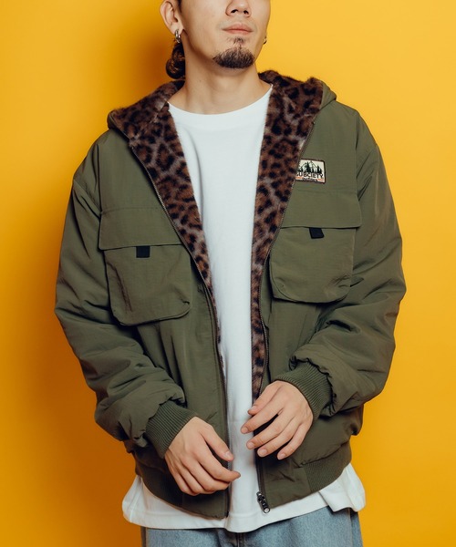 Subciety(サブサエティ)の「Reversible nylon fur blouson(ブルゾン・メンズ・オリーブ/ブラック/キャメル・X-LARGE/LARGE/MEDIUM/SMALL)」の15枚目の写真