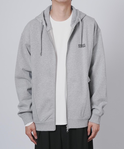 B.C STOCK(ベーセーストック)の「【OLIVEDRAB/オリーブドラブ】キャリーポケット ジップパーカー(パーカー・メンズ・グレー/ブラック/アイボリー・MEDIUM/LARGE)」の5枚目の写真