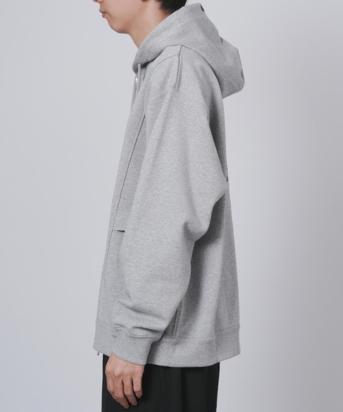B.C STOCK(ベーセーストック)の「【OLIVEDRAB/オリーブドラブ】キャリーポケット ジップパーカー(パーカー・メンズ・グレー/ブラック/アイボリー・MEDIUM/LARGE)」の7枚目の写真