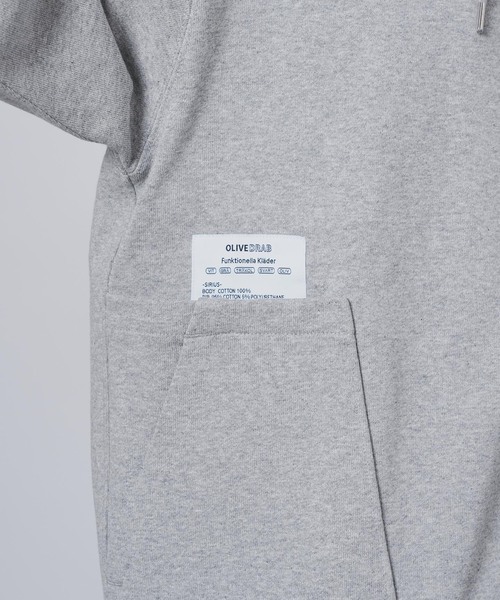 B.C STOCK(ベーセーストック)の「【OLIVEDRAB/オリーブドラブ】キャリーポケット ジップパーカー(パーカー・メンズ・グレー/ブラック/アイボリー・MEDIUM/LARGE)」の16枚目の写真