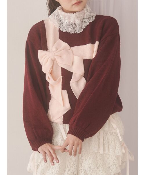プレゼントリボンニット（ニット/セーター）｜merry jenny（メリー