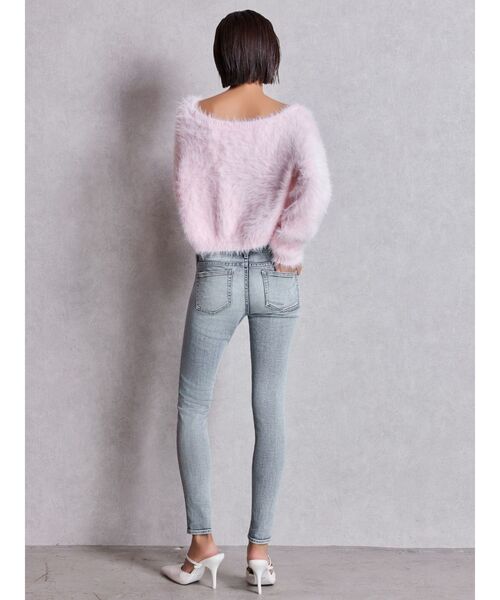 GYDA（ジェイダ）の「シャギーショートLOOSEニットトップス（ニット/セーター・レディース・ピンク/グレー/オフホワイト/スカイブルー・FREE）」の16枚目の写真