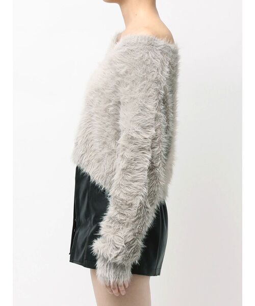 GYDA（ジェイダ）の「シャギーショートLOOSEニットトップス（ニット/セーター・レディース・ピンク/グレー/オフホワイト/スカイブルー・FREE）」の19枚目の写真