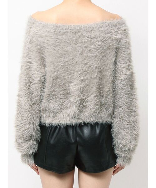 GYDA（ジェイダ）の「シャギーショートLOOSEニットトップス（ニット/セーター・レディース・ピンク/グレー/オフホワイト/スカイブルー・FREE）」の20枚目の写真