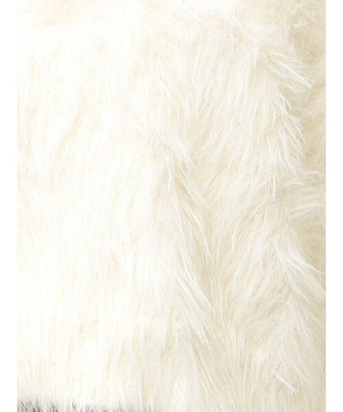 GYDA（ジェイダ）の「シャギーショートLOOSEニットトップス（ニット/セーター・レディース・ピンク/グレー/オフホワイト/スカイブルー・FREE）」の5枚目の写真