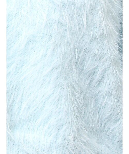 GYDA（ジェイダ）の「シャギーショートLOOSEニットトップス（ニット/セーター・レディース・ピンク/グレー/オフホワイト/スカイブルー・FREE）」の7枚目の写真