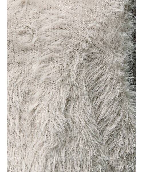 GYDA（ジェイダ）の「シャギーショートLOOSEニットトップス（ニット/セーター・レディース・ピンク/グレー/オフホワイト/スカイブルー・FREE）」の8枚目の写真