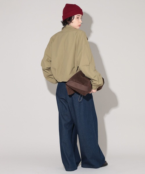 GEORGE'S(ジョージズ)の「スイングトップ(ナイロンジャケット・レディース・ベージュ/ブラック・SMALL/MEDIUM)」の14枚目の写真
