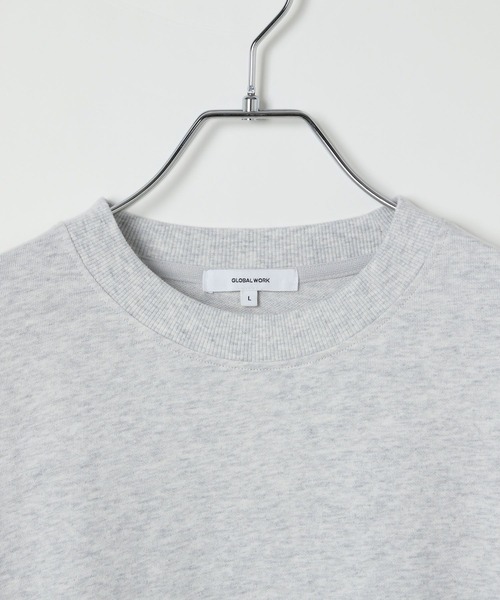 GLOBAL WORK（グローバルワーク）の「ソフトタッチスウェット/無地/580795（スウェット・メンズ・ネイビー/ホワイト/グリーン/杢グレー・SMALL/MEDIUM/LARGE/X-LARGE）」の10枚目の写真