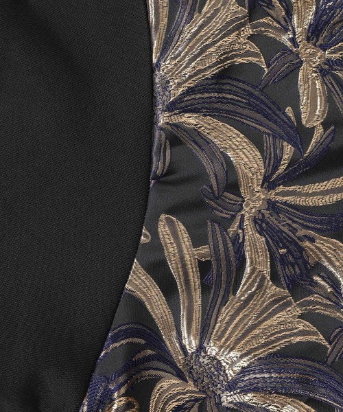 HARE（ハレ）の「ストリングジャガードキリカエVネックトップス(HARE)（スウェット・レディース・ネイビー/シルバー/ゴールド/グレー・FREE）」の18枚目の写真