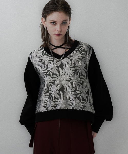 HARE ジャガードキリカエジャージトップス 楽天市場】ジャガード