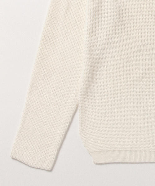 B:MING by BEAMS(ビーミングバイビームス)の「ビーミング by ビームス / カタアゼ Vネックプルオーバー(ニット/セーター・レディース・オフホワイト/ライトグレー/ブラック・ONE SIZE)」の8枚目の写真