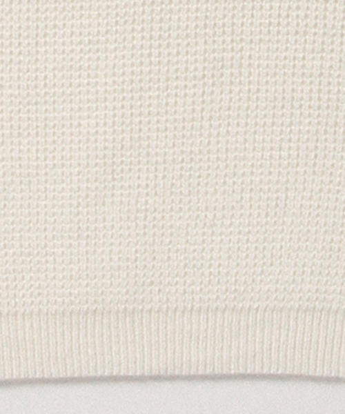 B:MING by BEAMS(ビーミングバイビームス)の「ビーミング by ビームス / カタアゼ Vネックプルオーバー(ニット/セーター・レディース・オフホワイト/ライトグレー/ブラック・ONE SIZE)」の9枚目の写真