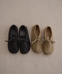 lawgy（ラウジー）の「stitch moccasin flat shoes / ステッチモカシンフラットシューズ（モカシン/デッキシューズ）」
