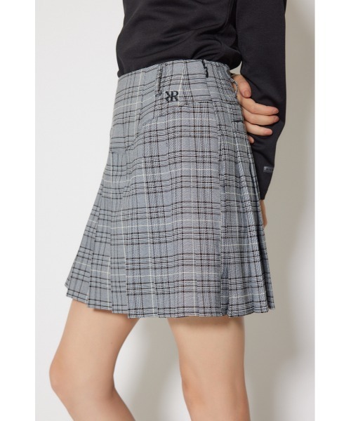 RIENDA GOLF】グレンチェックプリーツスカート 秋服 冬服（スカート