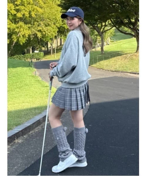 RIENDA GOLF】グレンチェックプリーツスカート 秋服 冬服（スカート