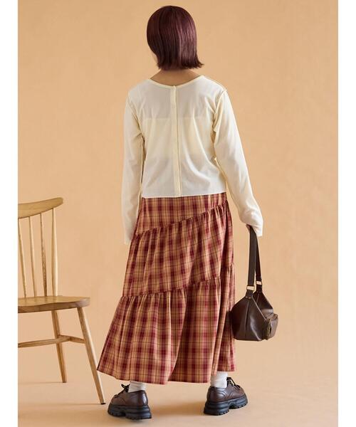 ehka sopo（エヘカソポ）の「前後2WAYベロアカーディガン（カーディガン/ボレロ・レディース・ブラック/ブラウン/キナリ・F）」の10枚目の写真