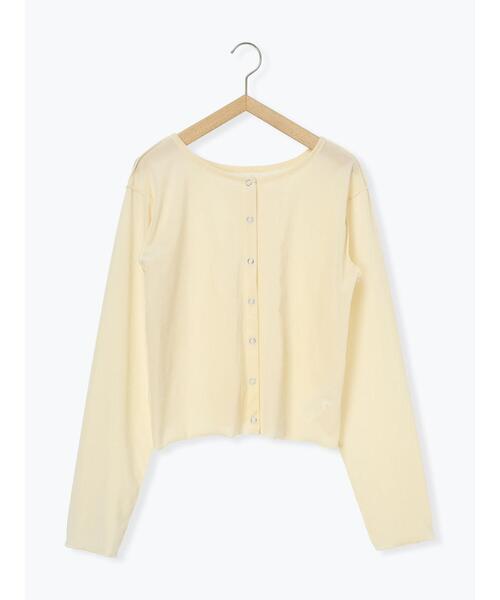 ehka sopo（エヘカソポ）の「前後2WAYベロアカーディガン（カーディガン/ボレロ・レディース・ブラック/ブラウン/キナリ・F）」の9枚目の写真