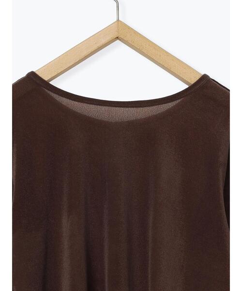 ehka sopo（エヘカソポ）の「前後2WAYベロアカーディガン（カーディガン/ボレロ・レディース・ブラック/ブラウン/キナリ・F）」の16枚目の写真