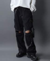 SITRY | Chained Cargo Pants/チェーン付き ワイド カーゴパンツ(カーゴパンツ)