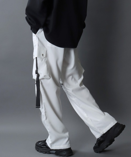 セール】Chained Cargo Pants/チェーン付き ワイド カーゴパンツ