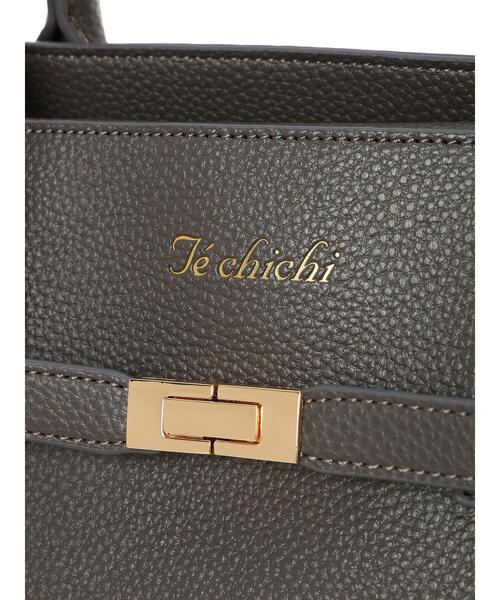 Te chichi（テチチ）の「ポイントベルトハンドBAG（ハンドバッグ・レディース・キャメル/グレー・F）」の12枚目の写真