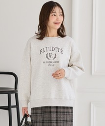 Honeys | 【ハニぽか】裏起毛ゆるカレッジ刺繍(スウェット)