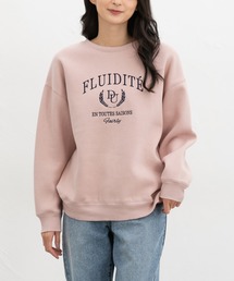 Honeys | 【ハニぽか】裏起毛ゆるカレッジ刺繍(スウェット)