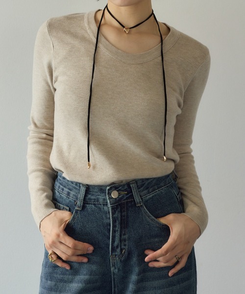 STONE  クルーネックニット ヘアリークルーネックニット＜大きいサイズ有＞シックスタイル