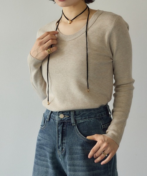 クルーネックニット（ニット/セーター）｜KUREN（クレン）の