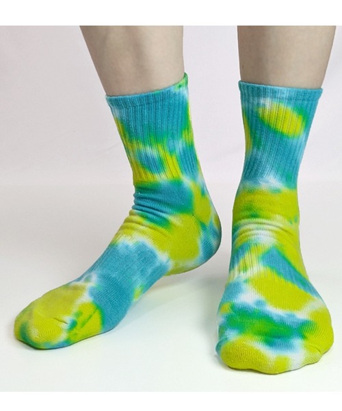 box408（ボックスヨンマルハチ）の「【5足セット】タイダイ染め ミドル丈 ソックス（ソックス/靴下・メンズ・A・X-SMALL/SMALL/MEDIUM/LARGE）」の10枚目の写真