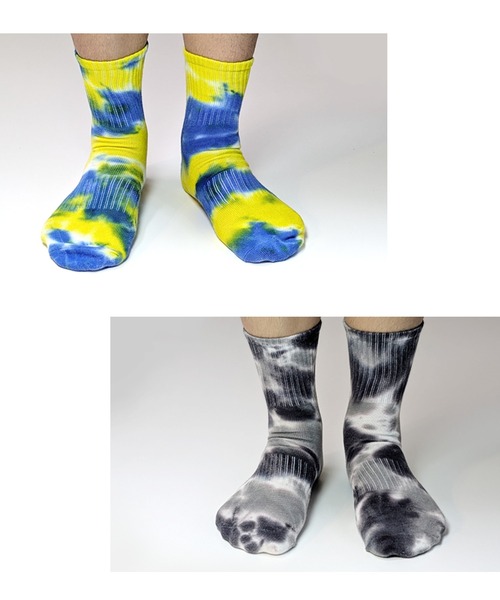 box408（ボックスヨンマルハチ）の「【5足セット】タイダイ染め ミドル丈 ソックス（ソックス/靴下・メンズ・A・X-SMALL/SMALL/MEDIUM/LARGE）」の11枚目の写真