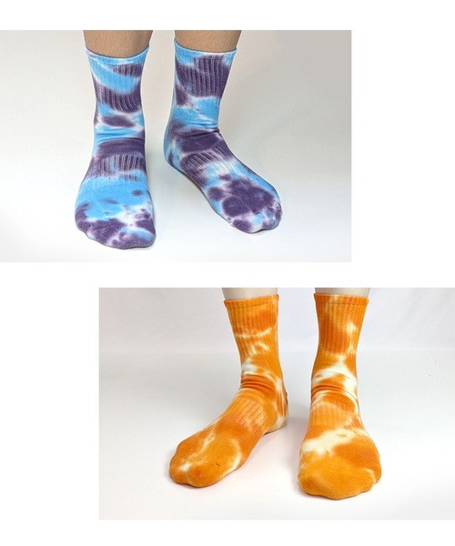 box408（ボックスヨンマルハチ）の「【5足セット】タイダイ染め ミドル丈 ソックス（ソックス/靴下・メンズ・A・X-SMALL/SMALL/MEDIUM/LARGE）」の12枚目の写真