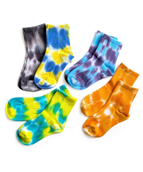 box408（ボックスヨンマルハチ）の「【5足セット】タイダイ染め ミドル丈 ソックス（ソックス/靴下・メンズ・A・X-SMALL/SMALL/MEDIUM/LARGE）」の13枚目の写真