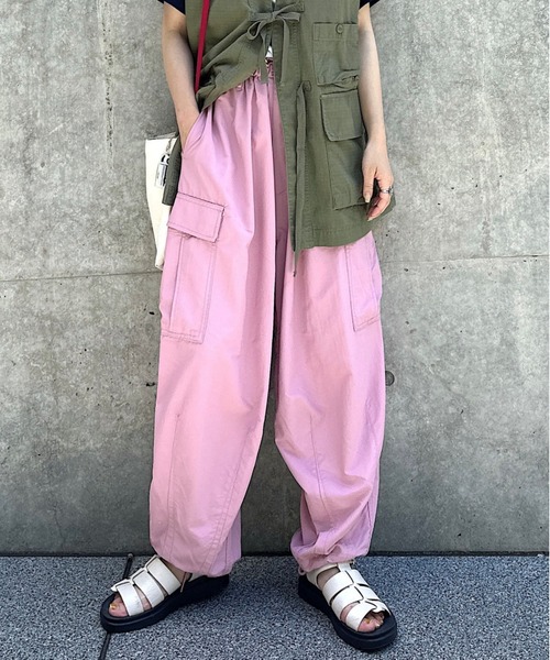 kolor カラー　カーゴパンツ　ピンクカモ　サイズ1 エムズエキサイト ems excite ワイドカーゴパンツ （ピンク