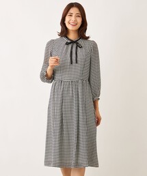 TO BE CHIC | ジョーゼット千鳥 ワンピース(ワンピース)