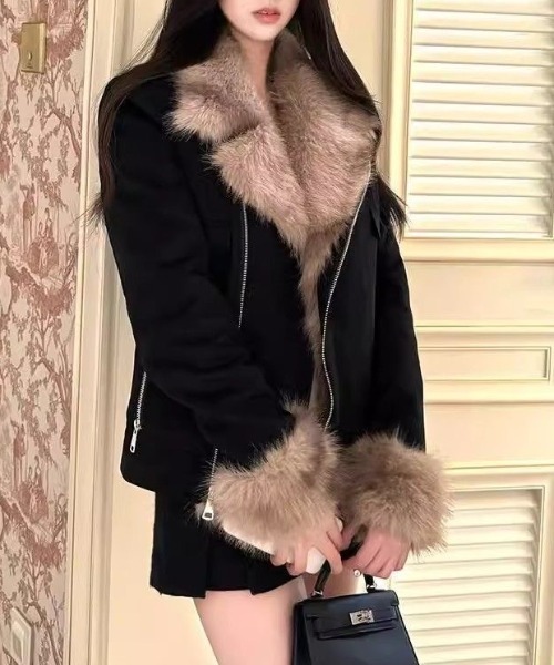 セール】エコファーライダージャケット（ライダースジャケット