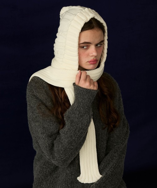 BONLECILL Marche】バラクラバ風 フード付きマフラー（マフラー