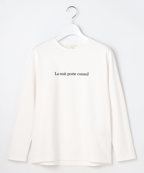 自由区(ジユウク)の「グラフィックロング カットソー(Tシャツ/カットソー・レディース・アイボリー系・32)」の1枚目の写真