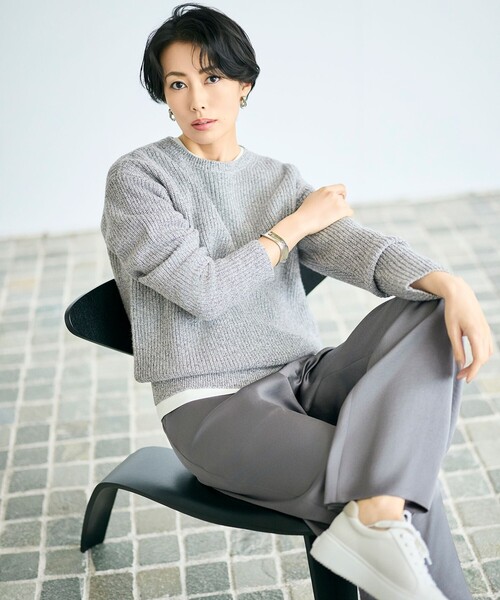 自由区(ジユウク)の「グラフィックロング カットソー(Tシャツ/カットソー・レディース・アイボリー系・32)」の11枚目の写真