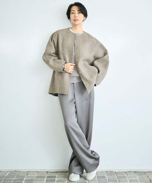 自由区(ジユウク)の「グラフィックロング カットソー(Tシャツ/カットソー・レディース・アイボリー系・32)」の8枚目の写真