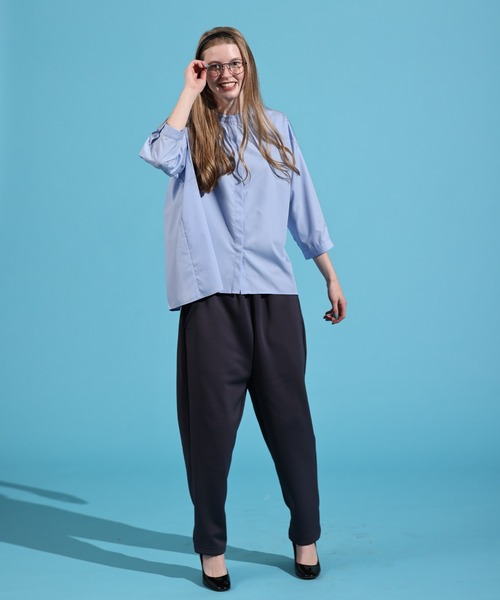 Kelen(ケレン)の「「KELEN / ケレン」バックプリーツブラウス(シャツ/ブラウス・レディース・ブラック/サックスブルー/オフホワイト/ベージュ・S/M)」の9枚目の写真