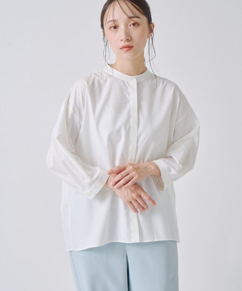 Kelen(ケレン)の「「KELEN / ケレン」バックプリーツブラウス(シャツ/ブラウス・レディース・ブラック/サックスブルー/オフホワイト/ベージュ・S/M)」の11枚目の写真