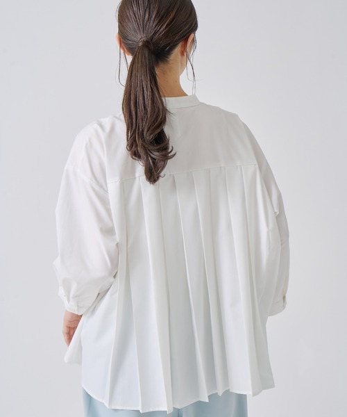 Kelen(ケレン)の「「KELEN / ケレン」バックプリーツブラウス(シャツ/ブラウス・レディース・ブラック/サックスブルー/オフホワイト/ベージュ・S/M)」の15枚目の写真
