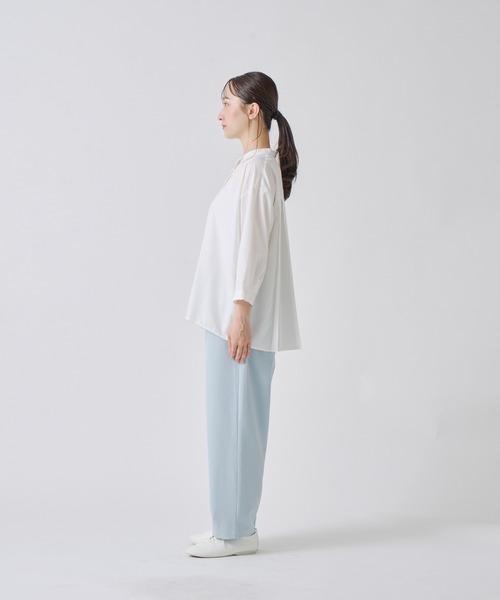 Kelen(ケレン)の「「KELEN / ケレン」バックプリーツブラウス(シャツ/ブラウス・レディース・ブラック/サックスブルー/オフホワイト/ベージュ・S/M)」の17枚目の写真